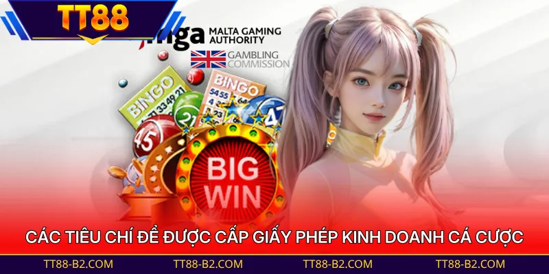 Các tiêu chí để được cấp giấy phép kinh doanh cá cược