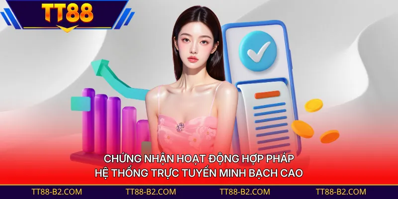 Chứng nhận hoạt động hợp pháp hệ thống trực tuyến minh bạch cao 